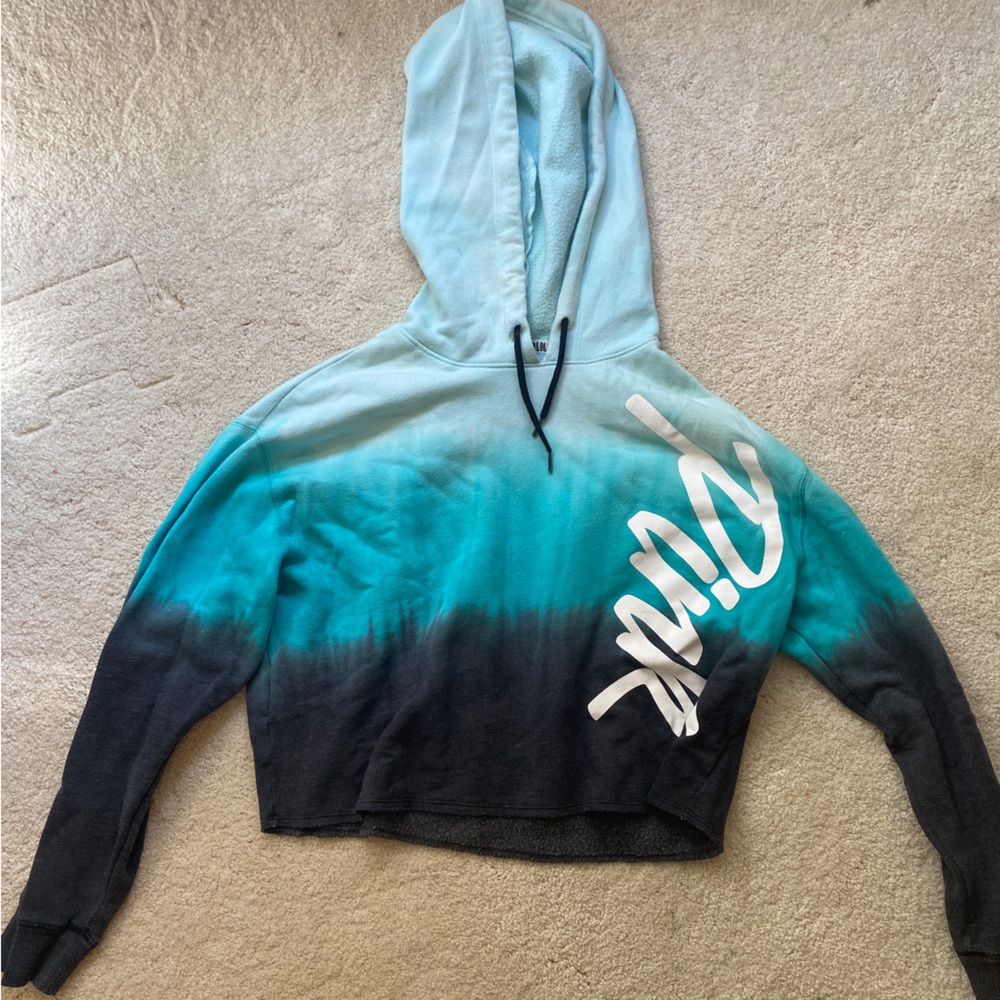 Blue ombré hoodie from PINK